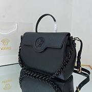 Versace La Medusa Large Handbag in black & black hardware | DBFI039 - 3