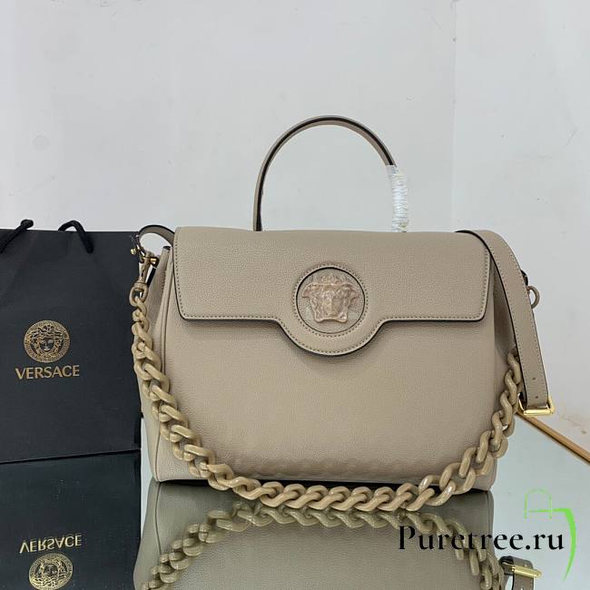 Versace La Medusa Large Handbag in beige | DBFI039 - 1