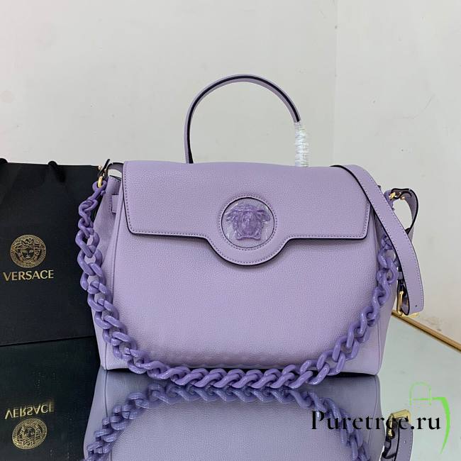Versace La Medusa Large Handbag in purple | DBFI039 - 1