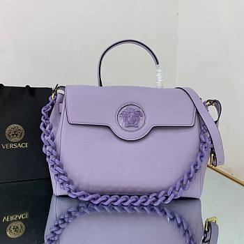 Versace La Medusa Large Handbag in purple | DBFI039