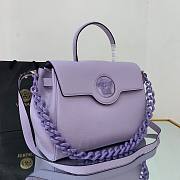 Versace La Medusa Large Handbag in purple | DBFI039 - 6