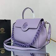 Versace La Medusa Large Handbag in purple | DBFI039 - 4