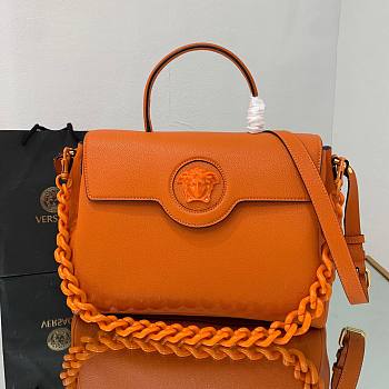 Versace La Medusa Large Handbag in orange | DBFI039