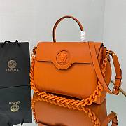Versace La Medusa Large Handbag in orange | DBFI039 - 5