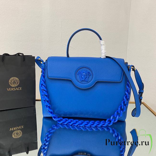 Versace La Medusa Large Handbag in blue | DBFI039 - 1