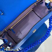 Versace La Medusa Large Handbag in blue | DBFI039 - 6
