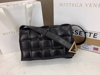 BV Padded Casette Cross-body Bag in black | 591970