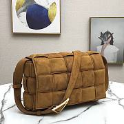 BV Padded Casette Cross-body Bag in caramel velvet | 591970 - 6