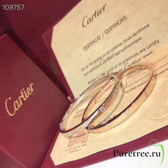 Cartier love SM bracelets 3.65mm. - 1