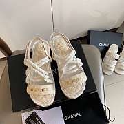 Chanel women sandals in white  - 6