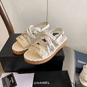 Chanel women sandals in white  - 5