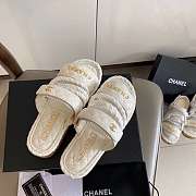 Chanel women sandals in white  - 3