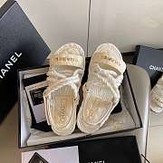 Chanel women sandals in white  - 2