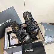 Chanel women sandals in black - 4