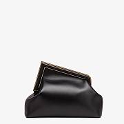 FENDI First Medium Black leather bag | 8BP127 - 3