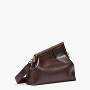 FENDI First Medium Brown leather bag | 8BP127 - 3