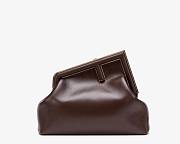 FENDI First Medium Brown leather bag | 8BP127 - 1