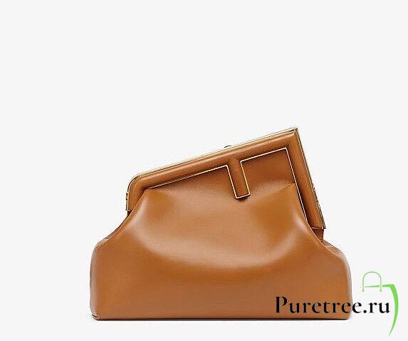 FENDI First Medium Caramel leather bag | 8BP127 - 1