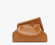 FENDI First Medium Caramel leather bag | 8BP127 - 1