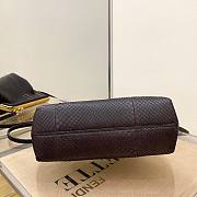 FENDI First Small Dark brown python leather bag | 8BP129 - 3