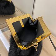 FENDI First Small mink black leather bag | 8BP129 - 6