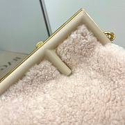 FENDI First Small Sheepskin beige leather bag | 8BP129 - 5