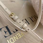 FENDI First Small Sheepskin beige leather bag | 8BP129 - 4
