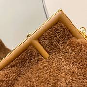 FENDI First Small Sheepskin brown leather bag | 8BP129 - 6
