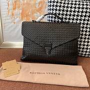 Bottega Veneta document case black handle bag - 1