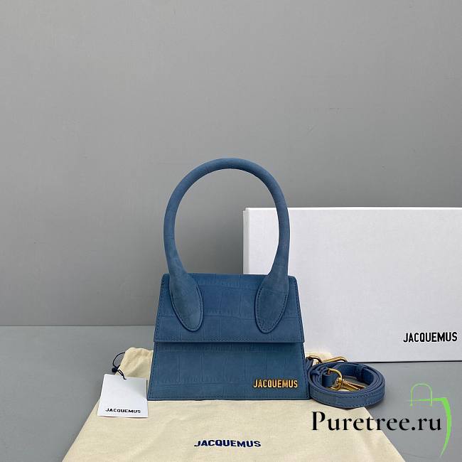 Jacquemus tote bag blue 18cm - 1