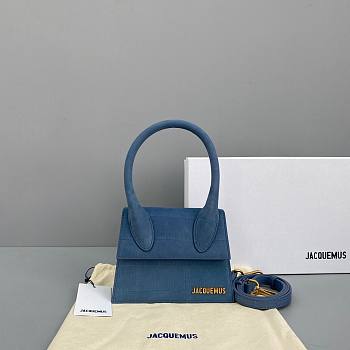 Jacquemus tote bag blue 18cm