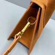 Jacquemus tote bag brown leather 18cm - 6