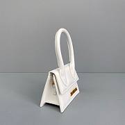 Jacquemus mini tote bag white leather 12cm - 4