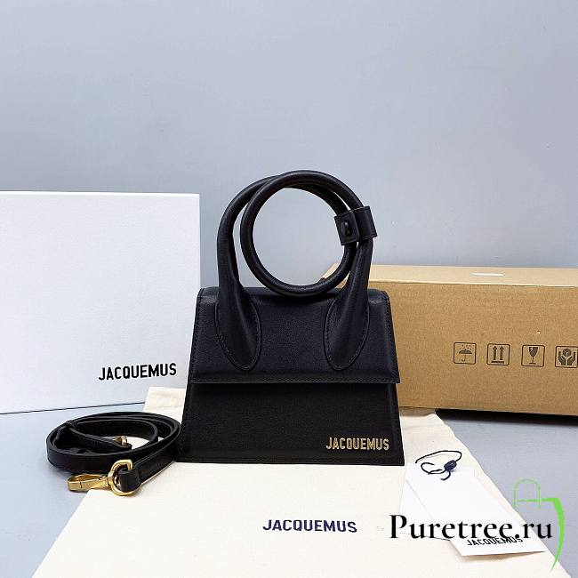 Jacquemus Le Chiquito Noeud Handbag Black 18cm - 1