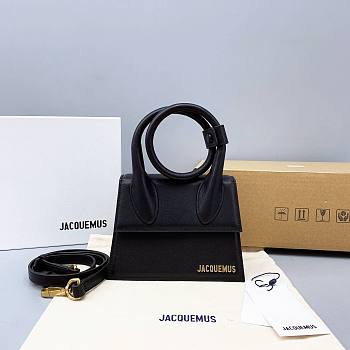 Jacquemus Le Chiquito Noeud Handbag Black 18cm