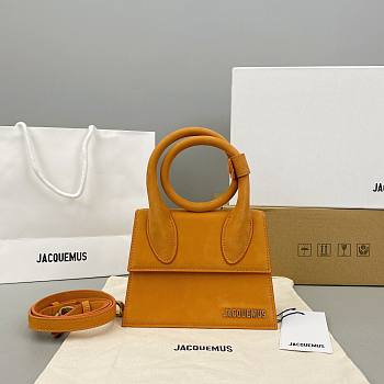 Jacquemus Le Chiquito Noeud Handbag orange 18cm