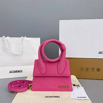 Jacquemus Le Chiquito Noeud Handbag pink 18cm