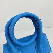 Jacquemus Le Chiquito Noeud Handbag blue 18cm - 4
