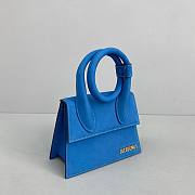 Jacquemus Le Chiquito Noeud Handbag blue 18cm - 3
