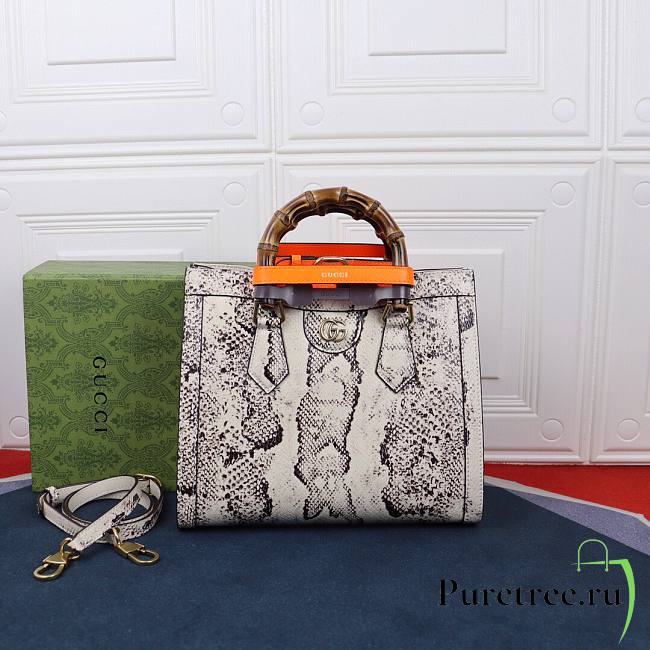 Gucci Diana Small Python Tote Bag 660195 - 1