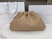 Bottega Veneta handwoven leather pouch in caramel  - 1