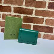 Gucci Diana card case wallet in navy blue leather - 2