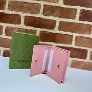 Gucci Diana card case wallet in pink leather - 2