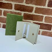 Gucci Diana card case wallet in white leather - 4