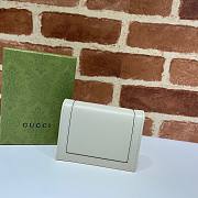 Gucci Diana card case wallet in white leather - 3