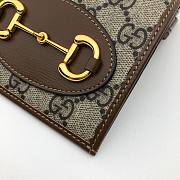 Gucci 1955 Horsebit GG Supreme Wallet With Chain - 3