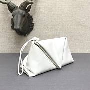 Bottega Veneta fold-over envelope clutch white - 3