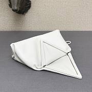 Bottega Veneta fold-over envelope clutch white - 5