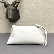 Bottega Veneta fold-over envelope clutch white - 6