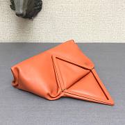 Bottega Veneta fold-over envelope clutch orange - 3